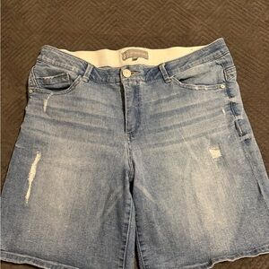Wit & Wisdom Light Blue Denim Jean Shorts